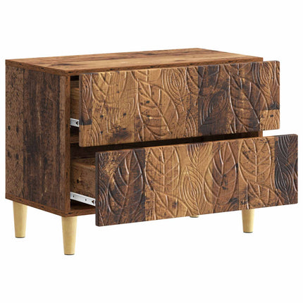 Sängbord Gammalt trä 62 x 34,5 x 48 cm Konstruerat trä