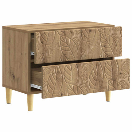 Sängbord Artisan-ek 62 x 34,5 x 48 cm Konstruerat trä