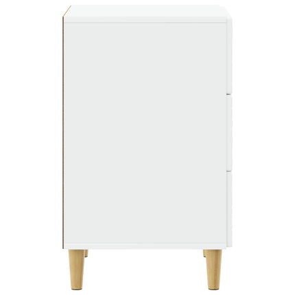 Sängbord Vit 43 x 39,5 x 66,5 cm Konstruerat trä