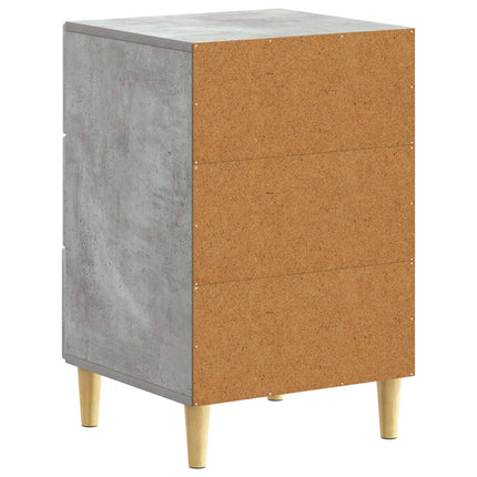 Sängbord Betonggrå 43 x 39,5 x 66,5 cm Konstruerat trä