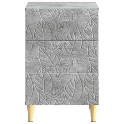 Sängbord Betonggrå 43 x 39,5 x 66,5 cm Konstruerat trä