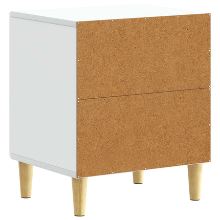 Sängbord Vit 43 x 34,5 x 50 cm Konstruerat trä