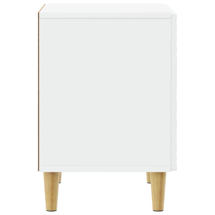 Sängbord 2 pcs Vit 43 x 34,5 x 50 cm Konstruerat trä