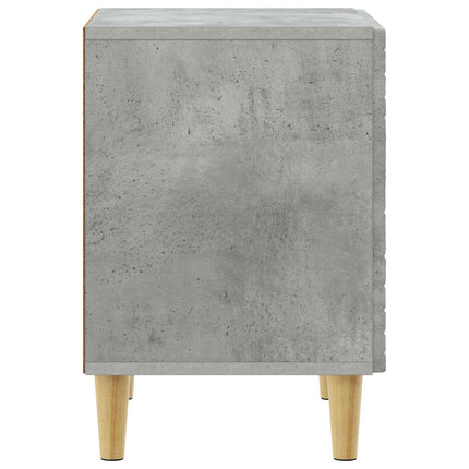 Sängbord Betonggrå 43 x 34,5 x 50 cm Konstruerat trä