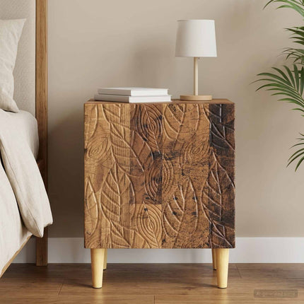 Sängbord Gammalt trä 43 x 34,5 x 50 cm Konstruerat trä