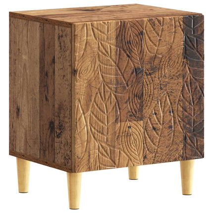 Sängbord 2 pcs Gammalt trä 43 x 34,5 x 50 cm Konstruerat trä