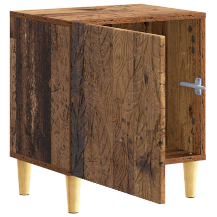 Sängbord 2 pcs Gammalt trä 43 x 34,5 x 50 cm Konstruerat trä