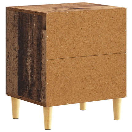 Sängbord 2 pcs Gammalt trä 43 x 34,5 x 50 cm Konstruerat trä