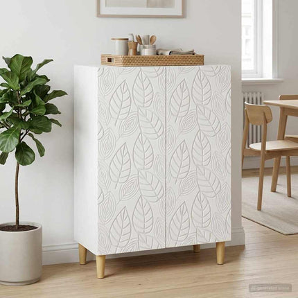 Sideboard Vit 66 x 34,5 x 90 cm Konstruerat trä