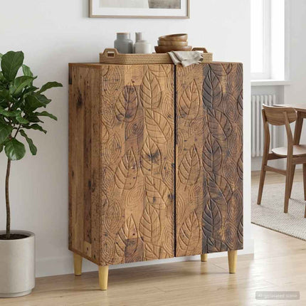 Sideboard Gammalt trä 66 x 34,5 x 90 cm Konstruerat trä