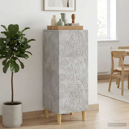 Sideboard Betonggrå 33 x 34,5 x 90 cm Konstruerat trä