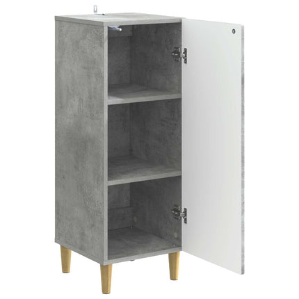 Sideboard Betonggrå 33 x 34,5 x 90 cm Konstruerat trä