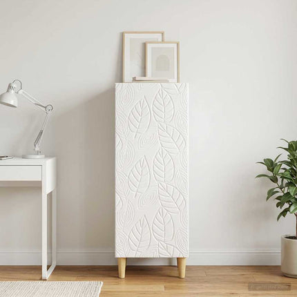 Sideboard Vit högglans 33 x 34,5 x 90 cm Konstruerat trä