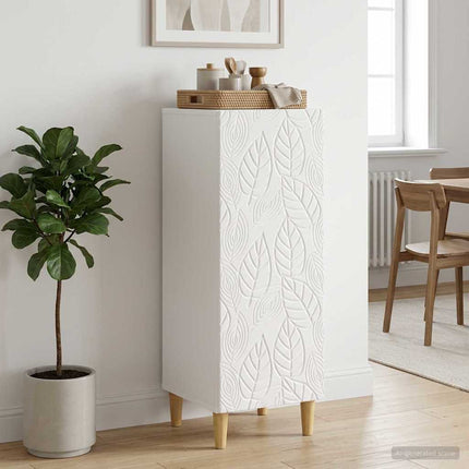 Sideboard Vit högglans 33 x 34,5 x 90 cm Konstruerat trä