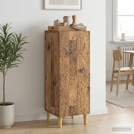 Sideboard Gammalt trä 33 x 34,5 x 90 cm Konstruerat trä