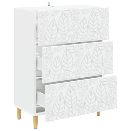 Lådans skåp Vit 66 x 34,5 x 90 cm Konstruerat trä