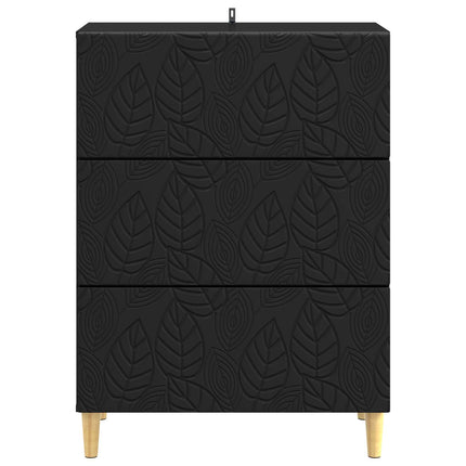Lådans skåp Svart 66 x 34,5 x 90 cm Konstruerat trä