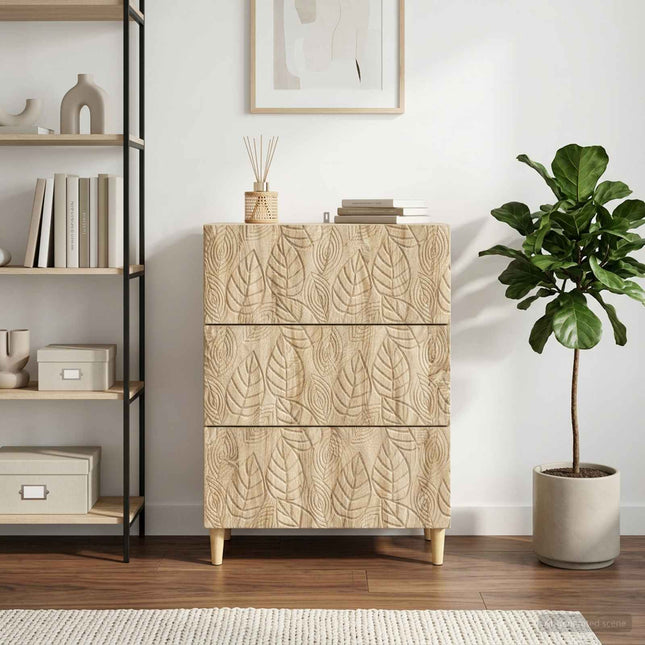 Lådans skåp Sonoma-ek 66 x 34,5 x 90 cm Konstruerat trä