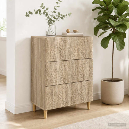 Lådans skåp Sonoma-ek 66 x 34,5 x 90 cm Konstruerat trä