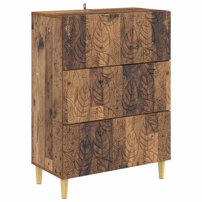 Lådans skåp Gammalt trä 66 x 34,5 x 90 cm Konstruerat trä