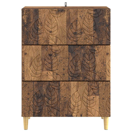 Lådans skåp Gammalt trä 66 x 34,5 x 90 cm Konstruerat trä