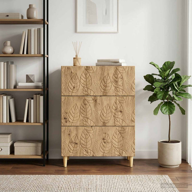 Lådans skåp 66 x 34,5 x 90 cm Konstruerat trä Artisan-ek