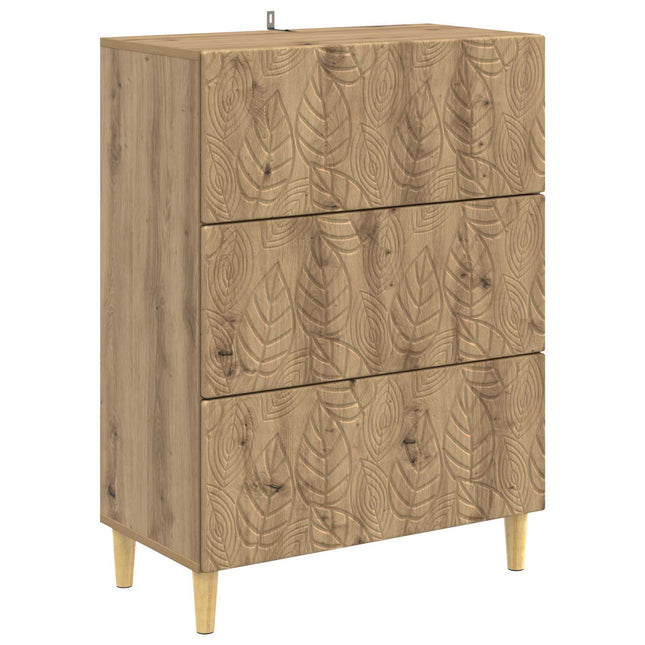 Lådans skåp 66 x 34,5 x 90 cm Konstruerat trä Artisan-ek