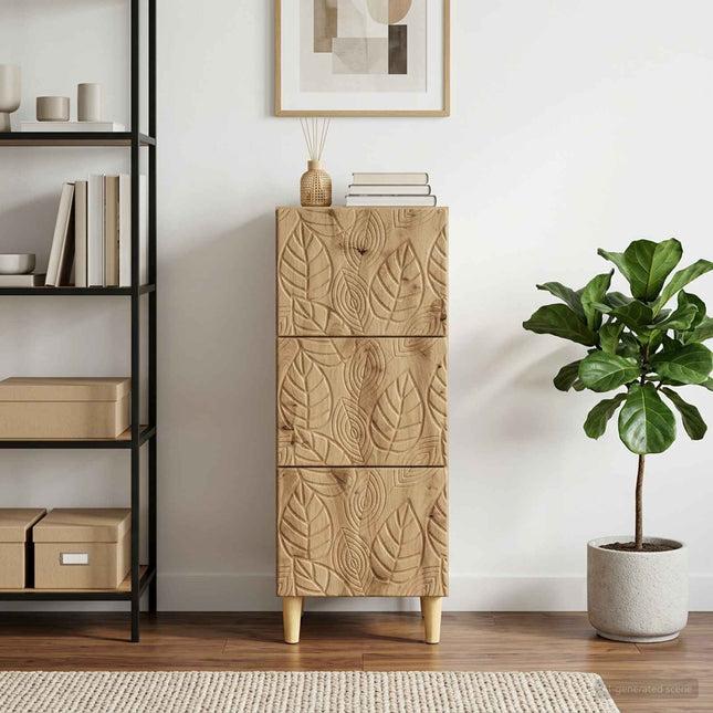 Lådans skåp 33 x 34,5 x 90 cm Konstruerat trä Artisan-ek