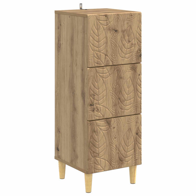 Lådans skåp 33 x 34,5 x 90 cm Konstruerat trä Artisan-ek