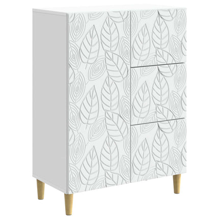 Sideboard Vit 66 x 34,5 x 90 cm Konstruerat trä