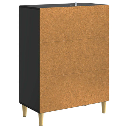 Sideboard Svart 66 x 34,5 x 90 cm Konstruerat trä
