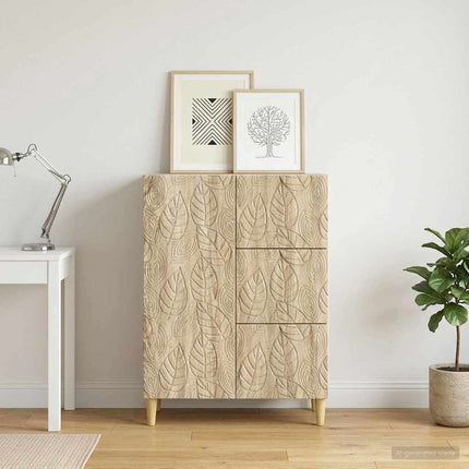 Sideboard Sonoma-ek 66 x 34,5 x 90 cm Konstruerat trä