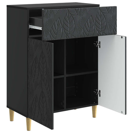 Sideboard Svart 66 x 34,5 x 90 cm Konstruerat trä