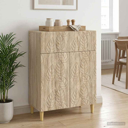 Sideboard Sonoma-ek 66 x 34,5 x 90 cm Konstruerat trä