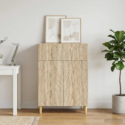 Sideboard Sonoma-ek 66 x 34,5 x 90 cm Konstruerat trä