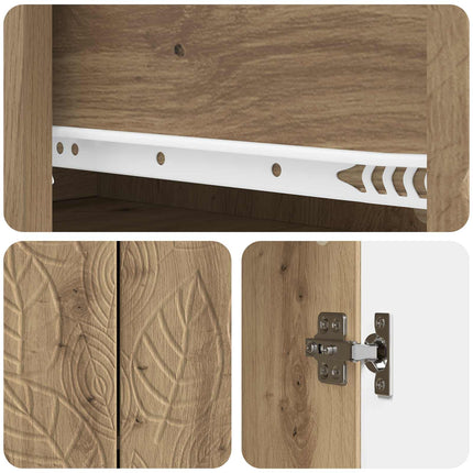Sideboard Artisan-ek 66 x 34,5 x 90 cm Konstruerat trä