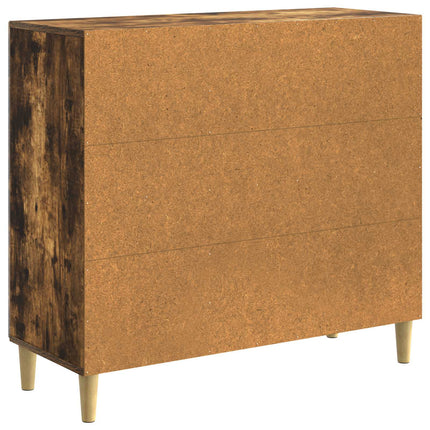 Sideboard Rökt ek 89 x 34,5 x 80 cm Konstruerat trä