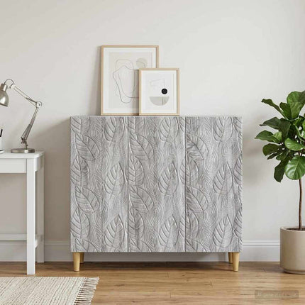 Sideboard Grå Sonoma 89 x 34,5 x 80 cm Konstruerat trä