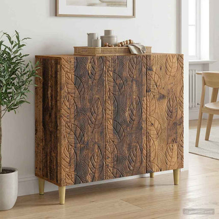 Sideboard Gammalt trä 89 x 34,5 x 80 cm Konstruerat trä