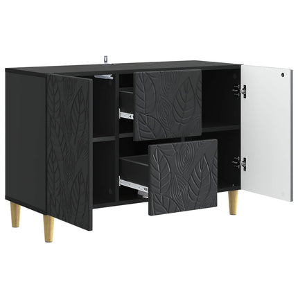 Sideboard Svart 89 x 34,5 x 60 cm Konstruerat trä