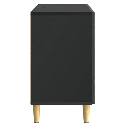 Sideboard Svart 89 x 34,5 x 60 cm Konstruerat trä