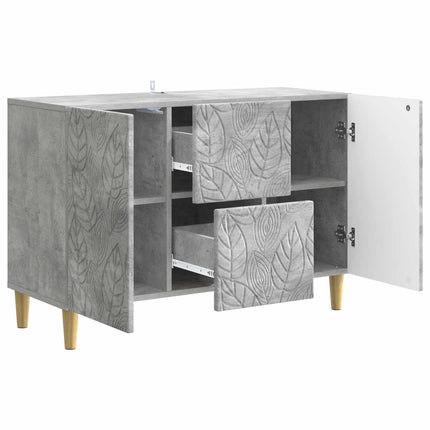 Sideboard Betonggrå 89 x 34,5 x 60 cm Konstruerat trä