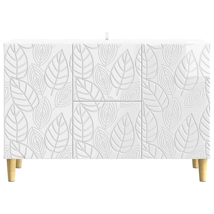 Sideboard Vit högglans 89 x 34,5 x 60 cm Konstruerat trä