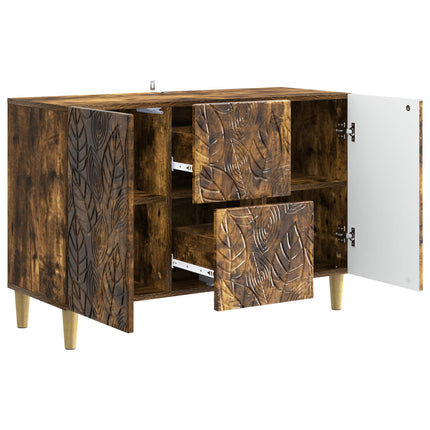 Sideboard Rökt ek 89 x 34,5 x 60 cm Konstruerat trä