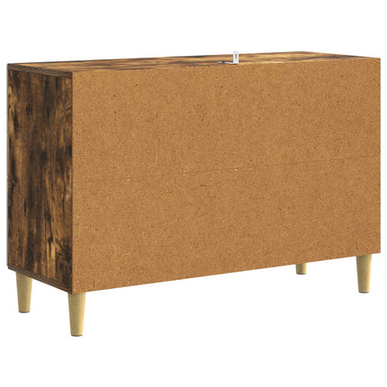 Sideboard Rökt ek 89 x 34,5 x 60 cm Konstruerat trä