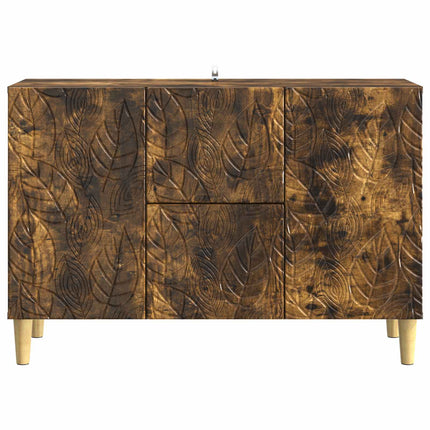 Sideboard Rökt ek 89 x 34,5 x 60 cm Konstruerat trä