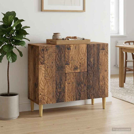 Sideboard Gammalt trä 89 x 34,5 x 60 cm Konstruerat trä