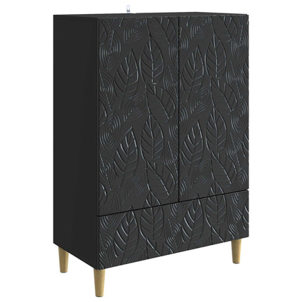 Sideboard Svart 66 x 34,5 x 95 cm Konstruerat trä