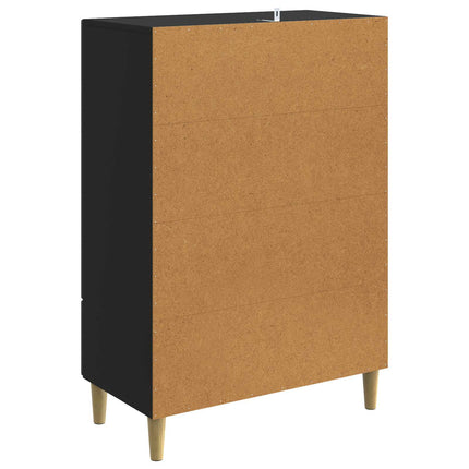 Sideboard Svart 66 x 34,5 x 95 cm Konstruerat trä