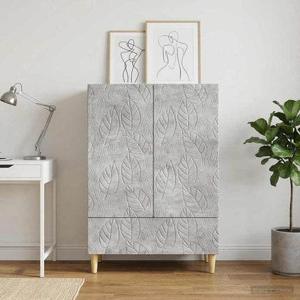 Sideboard Betonggrå 66 x 34,5 x 95 cm Konstruerat trä